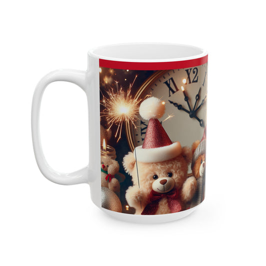 New Years Eve Teddy🧸Bear Mug, (11oz, 15oz)